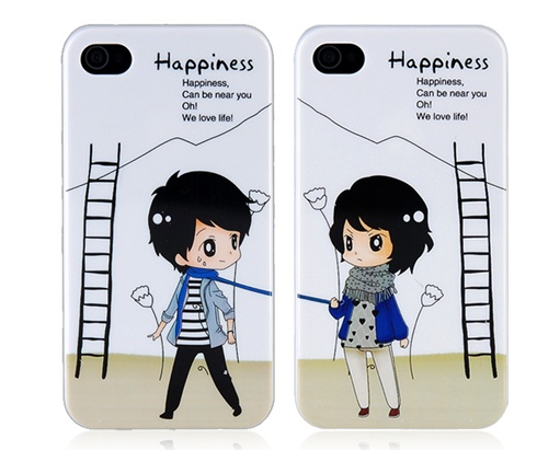 Capa Protetora iPhone 4/4S - Casal(2 capas) COD17