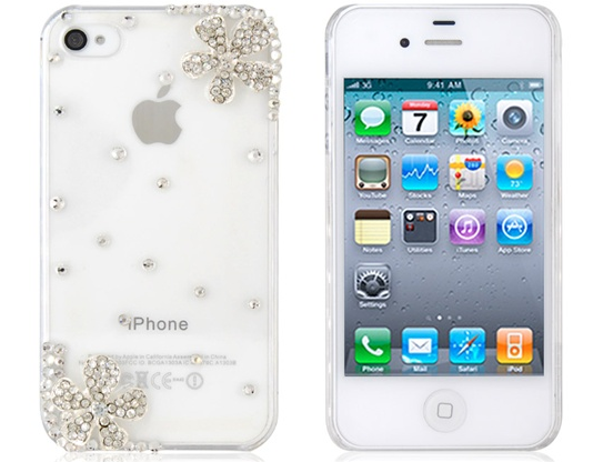 Capa Protetora iPhone 4/4S - Pedrinhas - Transparente COD16
